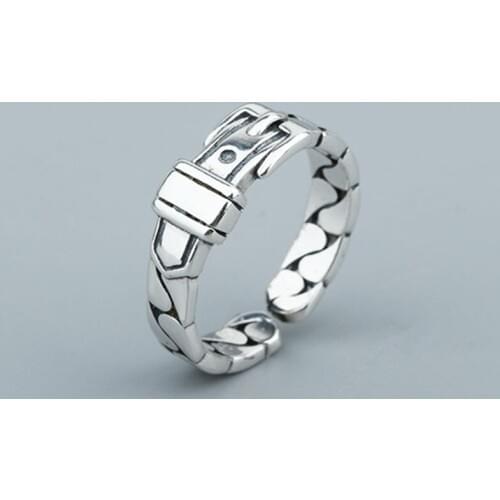 New Belt Rings for Women Lady Punk Vintage Open Antique Rings Statement Jewelry