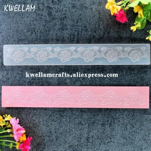 Flowers Plastic Embossing Folder For Scrapbook DIY Album Card Tool Plastic Template 21.8x3.3cm KW7102316