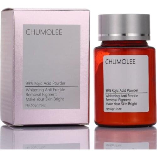 CHUMOLEE pure 99% Kojic Acid powder whitening face cream remove Freckle melasma Acne Scars pigment Melanin dark sopts face care