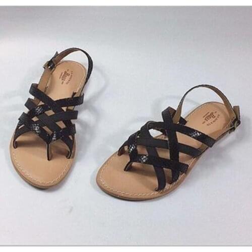 Ladies flat sandals girls flip flops sandals upholstered comfortable student sandals beach shoes size 6 to 10