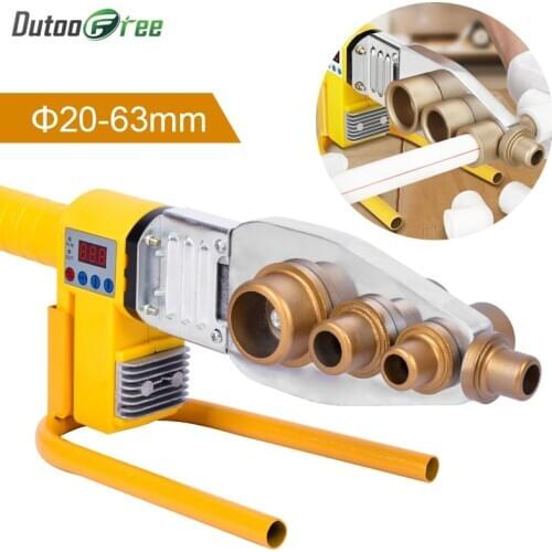 1Set Digital Display Water Pipe Welder Φ20-63mm Water Pipe Plastic Welder Machine Plumber Heating PPR RPV Butt Welding 800W