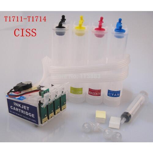 T1711XL-T1714XL CISS continuous ink supply system for epson XP-33/XP103/XP203/XP207/XP303/XP306/XP403/XP406/XP313/XP413 printers