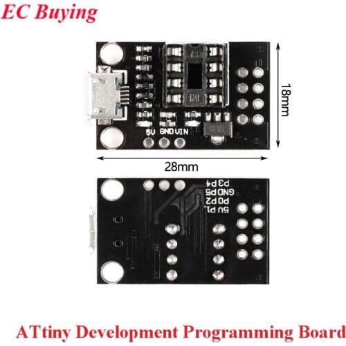 ATtiny ATtiny13A ATtiny25 ATtiny45 ATtiny85 Pluggable Development Board MCU Programming USB Connector