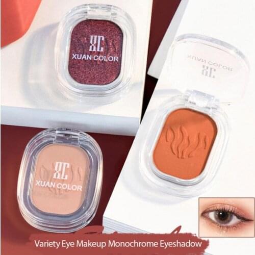 XUAN COLOR 8 Color Makeup Eyeshadow Pallete Shimmer High Pigment Single Eye Shadows Palette Makeup Long-lasting Cosmetics TSLM2