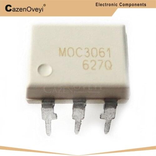 10pcs/lot MOC3061 DIP-6 In Stock