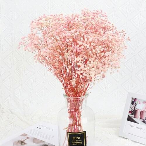 100-120g Natural Dried Flowers Gypsophila Flower Baby Breath Bouquet for Wedding Decorations Dried Flowers Party Home Decor