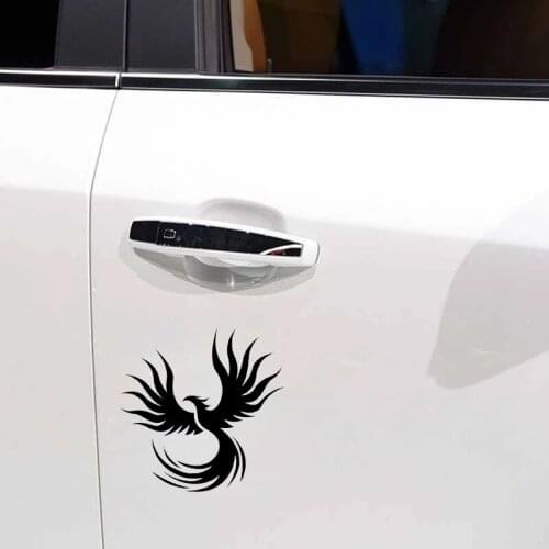 15CM*14.8CM Fashion Animal Flaming Phoenix Bird Vinyl Car-styling Car Sticker Decal