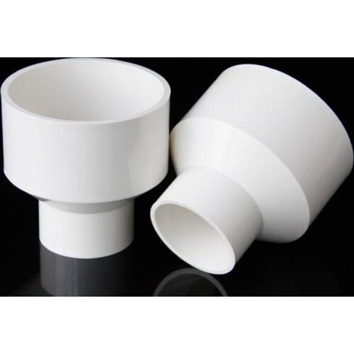 20mm 25mm 32mm 40mm 50mm ID White PVC Nipple Reducer Tube Joint Pipe Fitting Adapter Water Connector For Aquarium Fish Tank