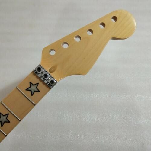 24 Frets Maple Electric Guitar Neck Maple Fretboard Inlay Stars Parts Replacement