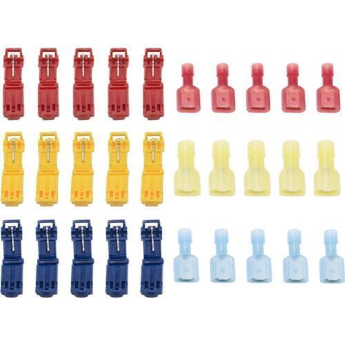 5/10PCS Wire Cable Connectors Terminals Crimp Scotch Lock Quick Splice Electrical Car Audio 0.5-6.0mm 22-10AWG Kit Tool Set