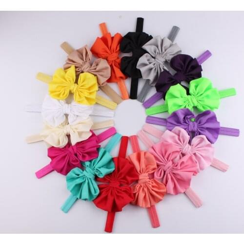 50 Pcs/Lot, 4.7 inch Messy Bow Headbands
