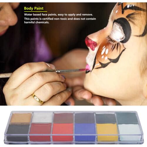8/12Colors Non-toxic Oil Paint Face Body Painting Makeup Sets for Christmas Halloween Parties Children Face Painting Fancy Dress
