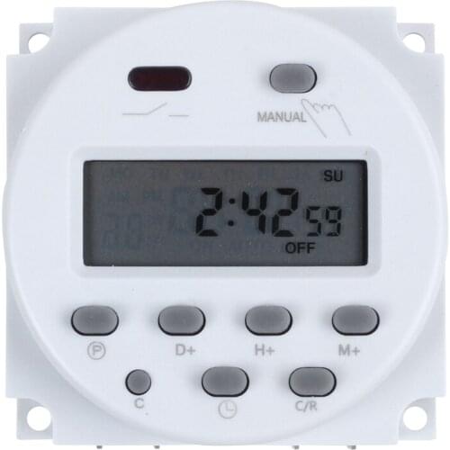 Promotion! DC 12V Digital LCD Power Programmable Timer Time Switch Relay 16A Amps