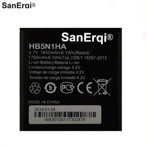3.7v 1650mAh Battery HB5N1HA For Huawei Ascend D300 U8818 U8815 U8680 U8730 G300 G330 Y330 U8825 V8825 M660 Phone Accu AKKU