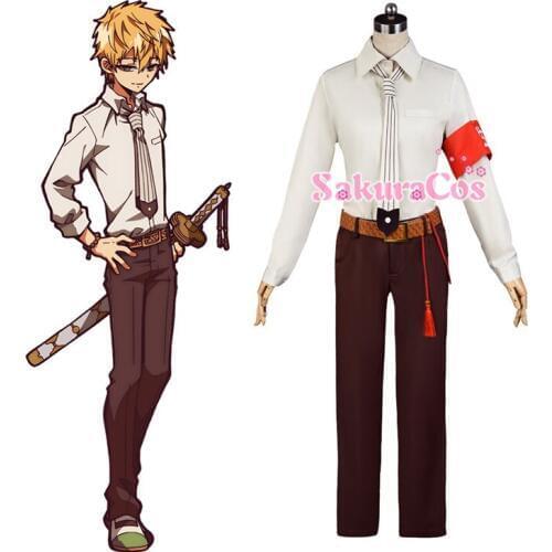 Anime Toilet-Bound Hanako-kun Hanako Kun Minamoto Teru Uniform Cosplay Costume Halloween Suit For Unisex NEW 2020