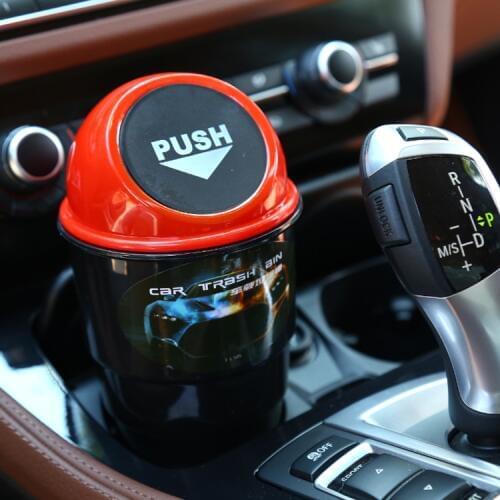 Car Ashtray Quality Trash Can Automobiles Storage Bag Accessories Auto Door Seat Back Visor Trash Bin Garbage Holder Dustbin