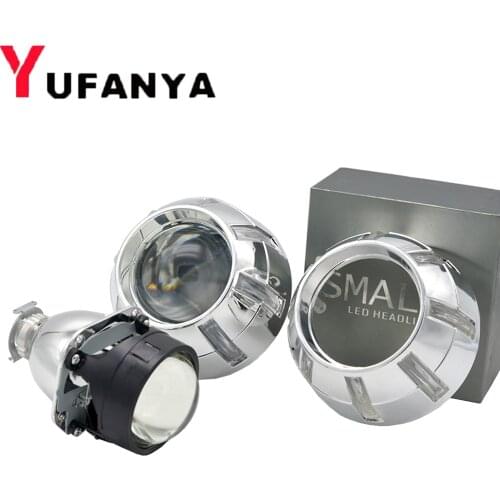 2.5 inch hid bixenon projector lens with 3.0 inch shrouds with demon eyes auto LHD/RHD xenon lamp fit for H1 H4 h7 car model