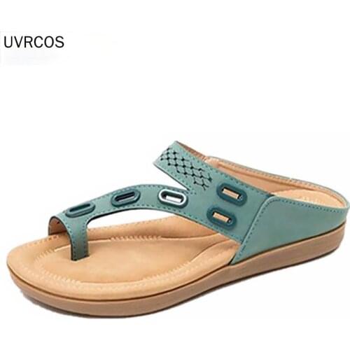 Women Sandals Premium Orthopedic WomenS Shoes Flat Slipper Vintage Anti-Slip Sandals Women Flip Flops Ladies Shoes Plus Size 43