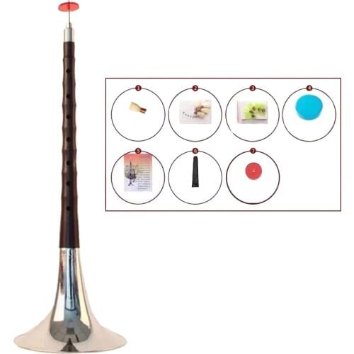 Ebony Surnay Musical Instrument D tone Horn Chinese Style