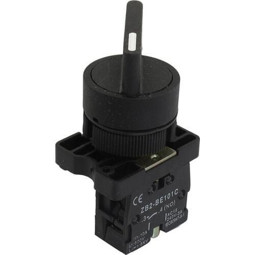 22mm Latching 1 NO Long Handle 2-Position Rotary Selector Switch ZB2-EJ21