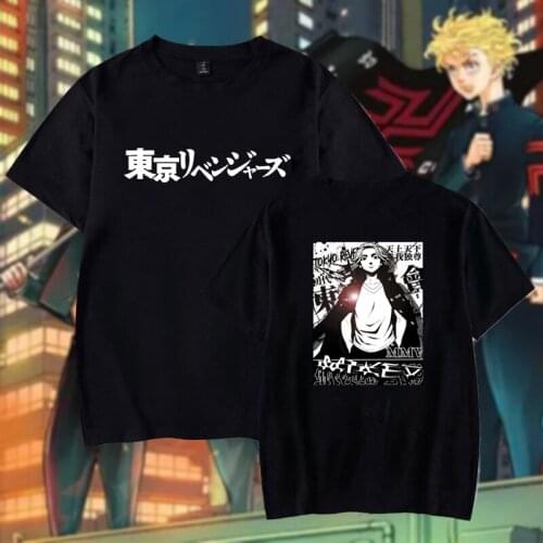 Anime Tokyo Revengers T Shirt Man Kawaii Harajuku Manga Short-sleev Cartoon Tops Summer Oversized Unisex Streetwear Camisetas