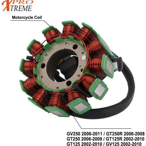 Motorcycle Magneto Generator Alternator Engine Stator Charging Coil For HYOSUNG GT125 GV125 GT125R GV250 GT250 GT250R 2002-2010