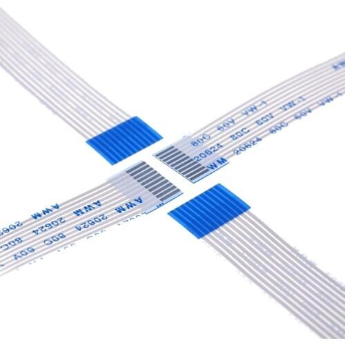 10pcs FPC / FFC Flexible Flat Cable 10 PIN 1.0 mm pitch Step Same Contact Sides Length Forward 600 mm ZIF Type A