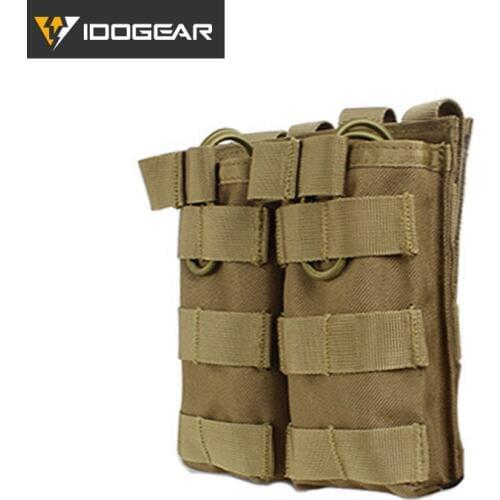 IDOGEAR Magazine Pouch Molle Double MAG Pouch Carrier Modular For 5.56 Combat Duty Tactical Equipments 3532