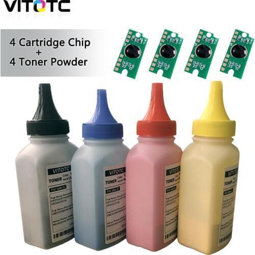 4 Color Bottled EA Toner Powder + 4 Cartridge Chip For Xerox Phaser 6020 6022 Workcentre 6025 6027 Laser Printer Powder Refill