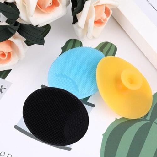 Hot !!!1 Pcs Soft Silicone Facial Cleansing Brush Face Washing Exfoliating Blackhead Brush Remover Skin Scrub Pad Tool