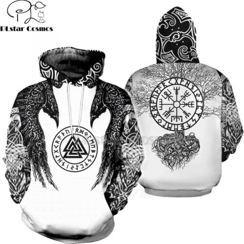 PLstar Cosmos Fashion Men hoodies 3D Printed Viking Tattoo Hoodiest/t shirt/sweatshirt Apparel Unisex Transfer streetwear-9