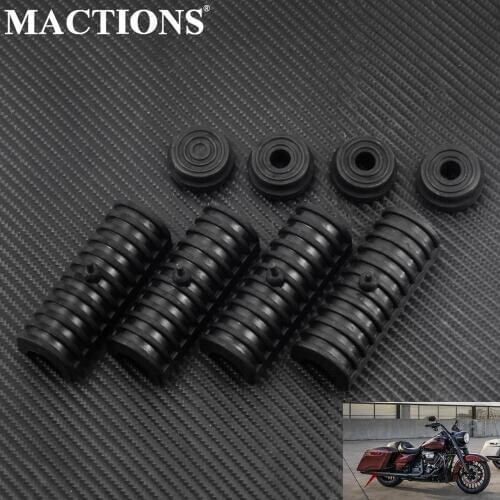 Motorcycle Rubber Grommet Support Cushion Hard Saddlebag For Harley Sportster Touring Road King Electra Glide 1994-2013