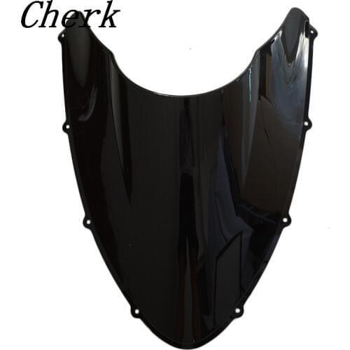 New Black Motorcycle Windshield Windscreen Double Bubble For DUCATI 848 1098 1198
