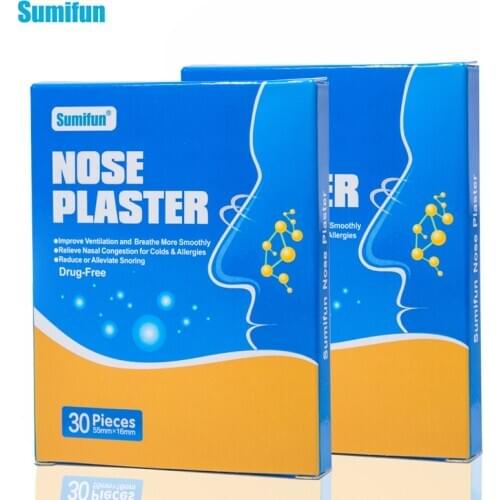 Sumifun 30Pcs/Box Breathe Right Better Nasal Strips Right Way To Stop Snoring Anti Snoring Strips Easier Better Breathe K01801