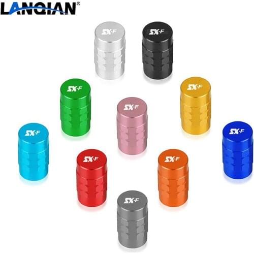 With Logo "SX-F" For SX-F 250 350 450 505 SXF250 SXF350 SXF450 SXF505 Wheel Tire Valve stem caps Cover Air Valve Caps Stem Cover