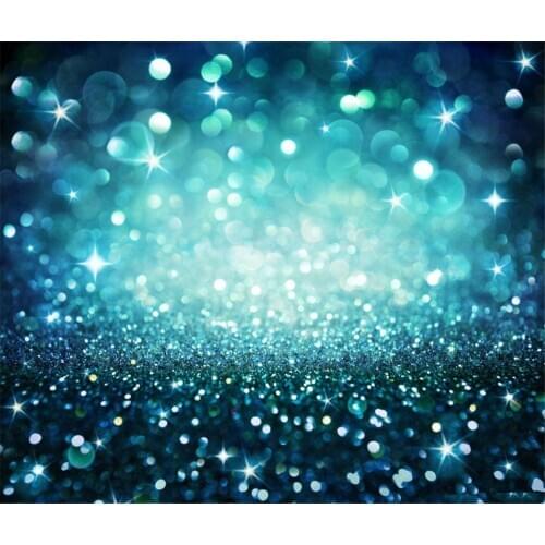 Blue Crystal Falling Newborn Photography Backdrop Digital Printed Photography Background Kids Vinyl Backdrops for Baby Shower
