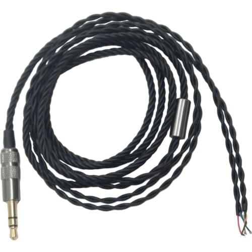 DIY Earphone Cable Replacement 3.5mm Male Jack to Bare End Headphone Cable Semi-finished Headset Cable for Cable Repair
