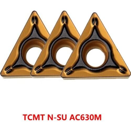 TCMT110208 TCMT16T304 TCMT16T308 N-SU AC630M CNC Lathe Cutter Turning Tool TCMT 110208 16T304 16T308 Carbide Inserts Original