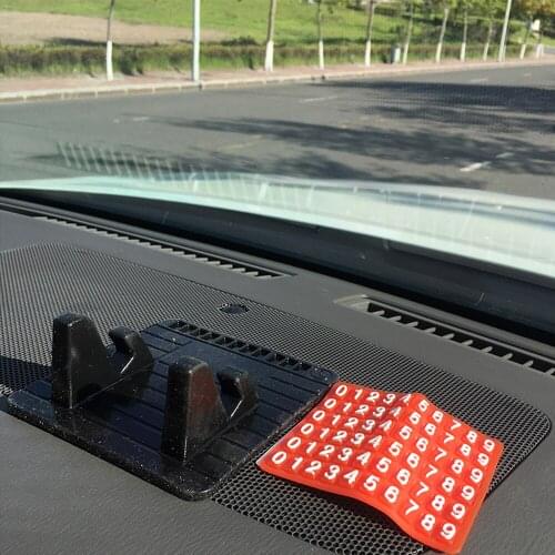 Automobile General Anti Slip Pad with Telephone Number Plate