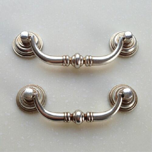 Vintage silver shaky furniture handles antique silver drawer cabinet pull knob antique silver dresser cupboard door handle