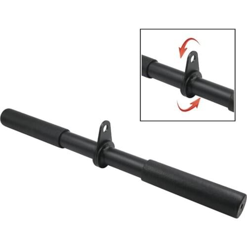 Revolving Straight Bar LAT High Pull Down Bar Cable Anti-Slip Attachment Strength Training Equipment For Gym Rowing Rod