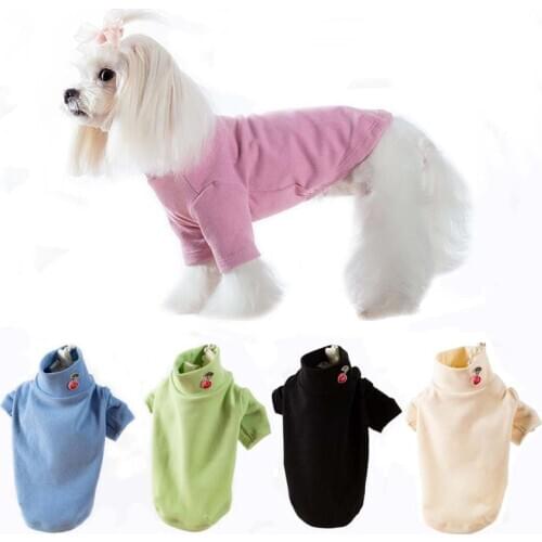 XXS-3XL Teacup Dog Clothes for Small Medium Dogs Sweatshirt Winter Cotton Puppy Kitten Cat Pullover Shirt Yorkies Pet Supplies