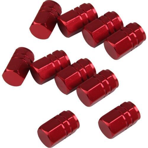 10pcs Bike Bicycle Motorcycle Aluminium Alloy Schrader Valve Caps