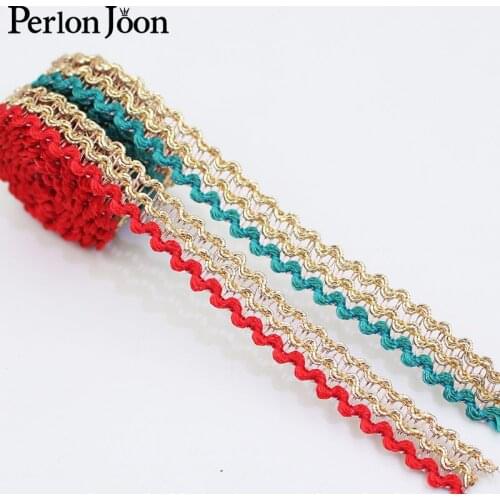 2 yards 10mm wave pattern hollow woven lace garment shoe size home webbing decoration lace skirt robe trim lace webbing ZD0334