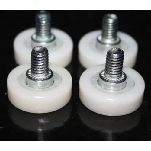 20Pieces/Lot Diameter:29mm M6 Drawer Bearing Pulley Wheels Cabinet Door Round Wheel Furniture Door Moving Nylon Wheel