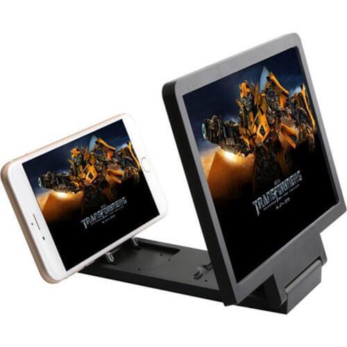 2020 3D Movie Screen Enlarge Magnifier HD Projector Portable Folding Stand Mobile Phone Lens for Smart Mobile Phones