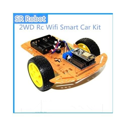 2WD Rc Wifi Smart Car Kit L293D By ESP-12E For ESP8266 Esp 12e Diy Rc Toy Remote Control By Phone Lua NodeMCU+Motor Shield+Car