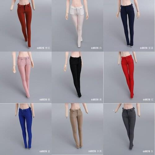 Cdtoys Cd026 12 Colors 1/6 Scale Sexy Female Soldier Tight Pencil Pants Trousers Clothes Model for 12 inches Action Figure