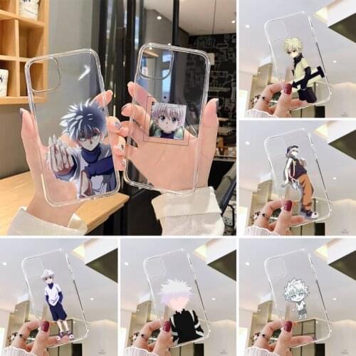 Hunter X Hunter Killua Zaoldyeck Phone Case Transparent for iPhone 7 8 11 12 s mini pro X XS XR MAX Plus cover funda shell