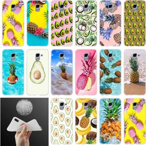 Phone case Cover summer Avocado Fruit Pineapple style FOR Samsung Galaxy J6 J4 J8 J7 2018 Plus J3 J5 J7 Prime Pro 2017 2016